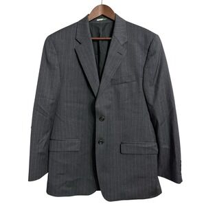 Lauren Ralph Lauren blazer men's 42R gray pinstripe wool classic traditional